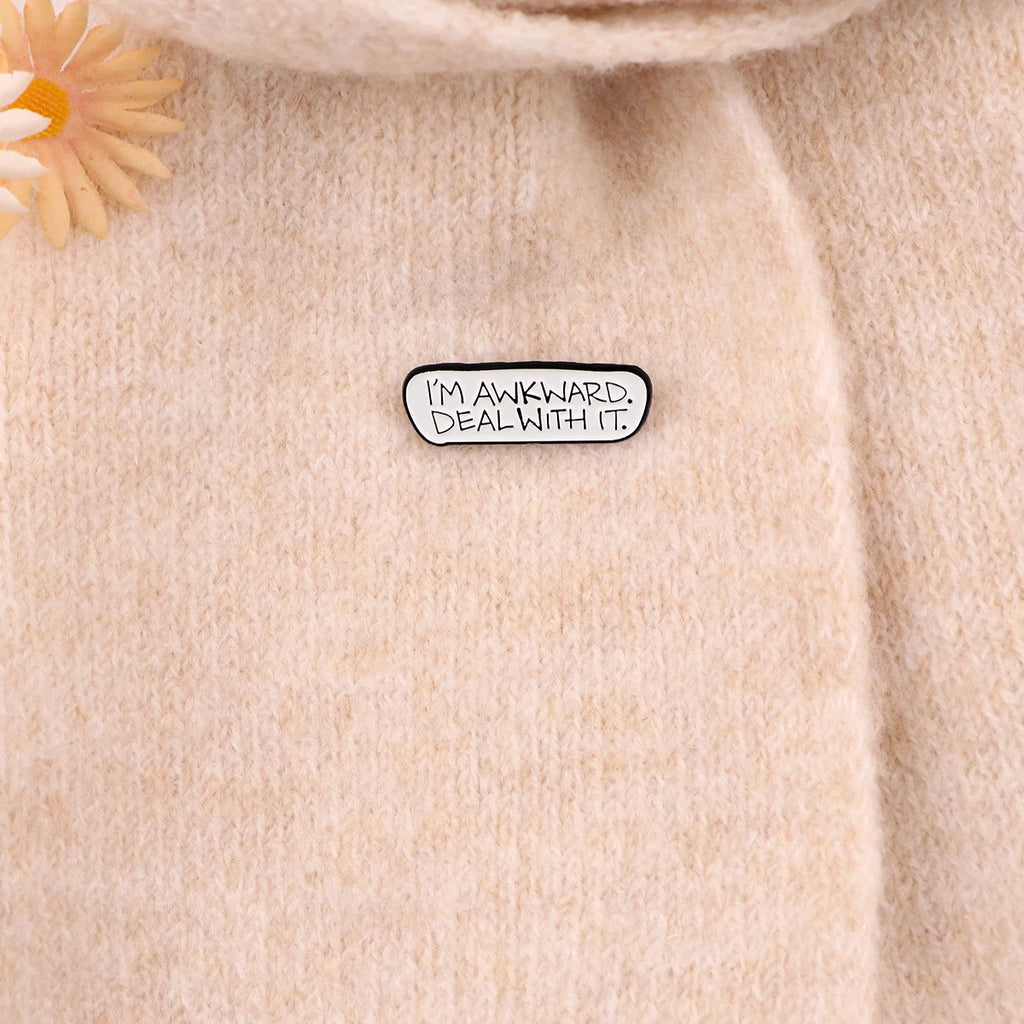 Brew-tiful Quotes Coffee Enamel Pin – Funny Brooch Badge