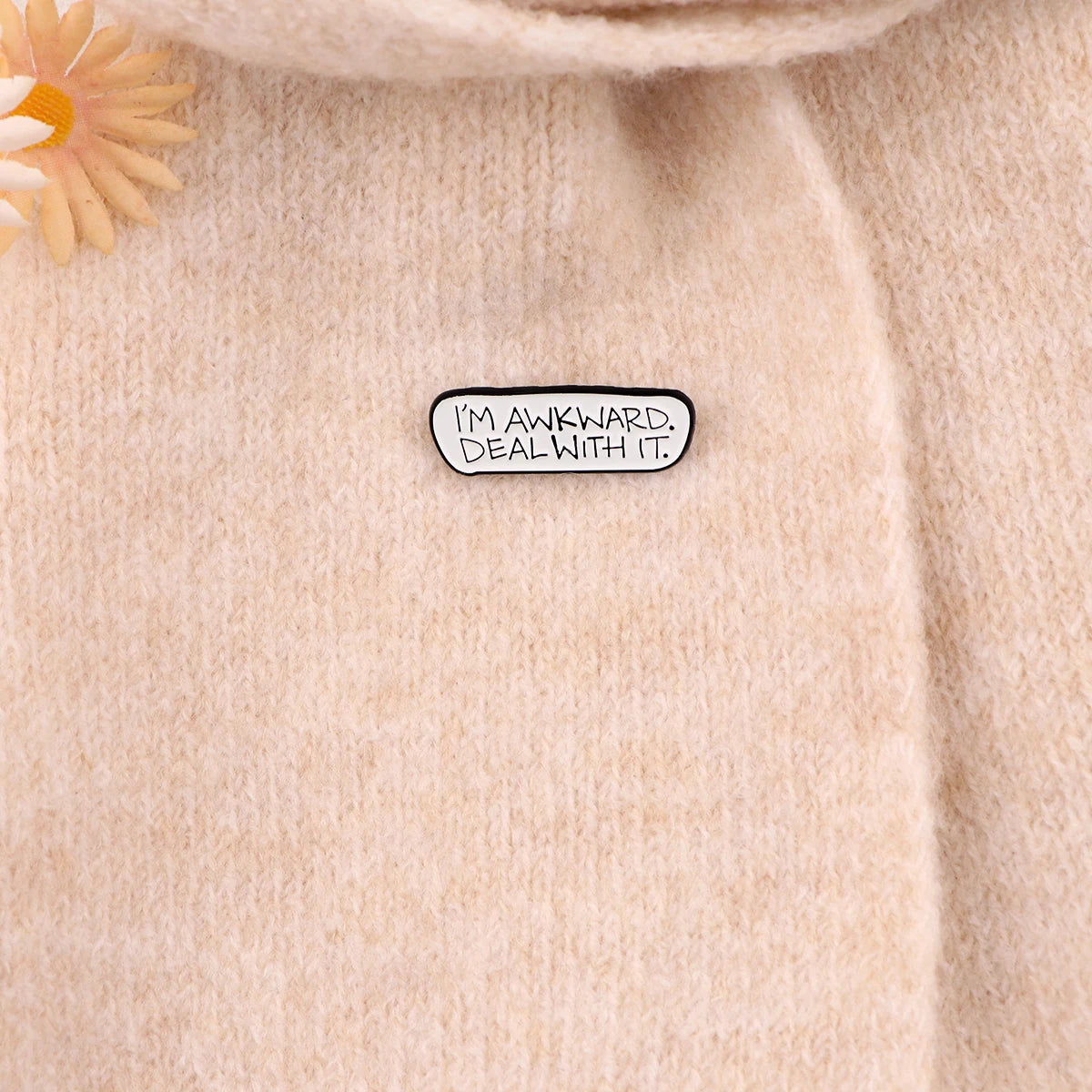 Brew-tiful Quotes Coffee Enamel Pin – Funny Brooch Badge