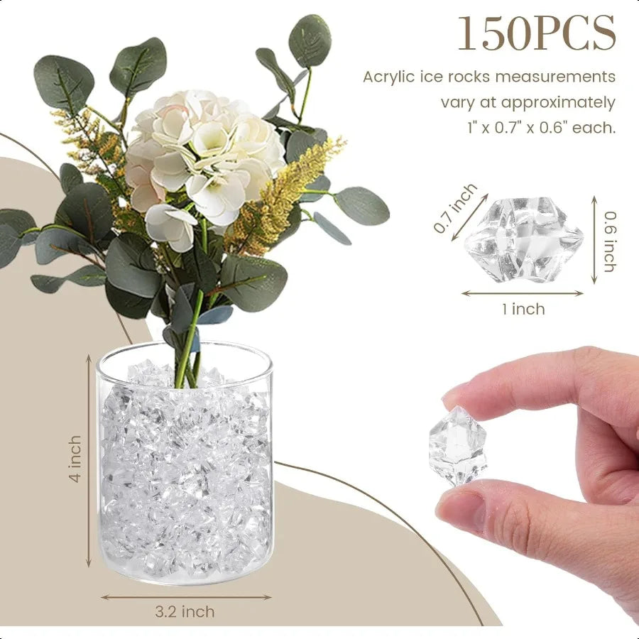 FrostGems: 150PCS Clear Acrylic Crystals