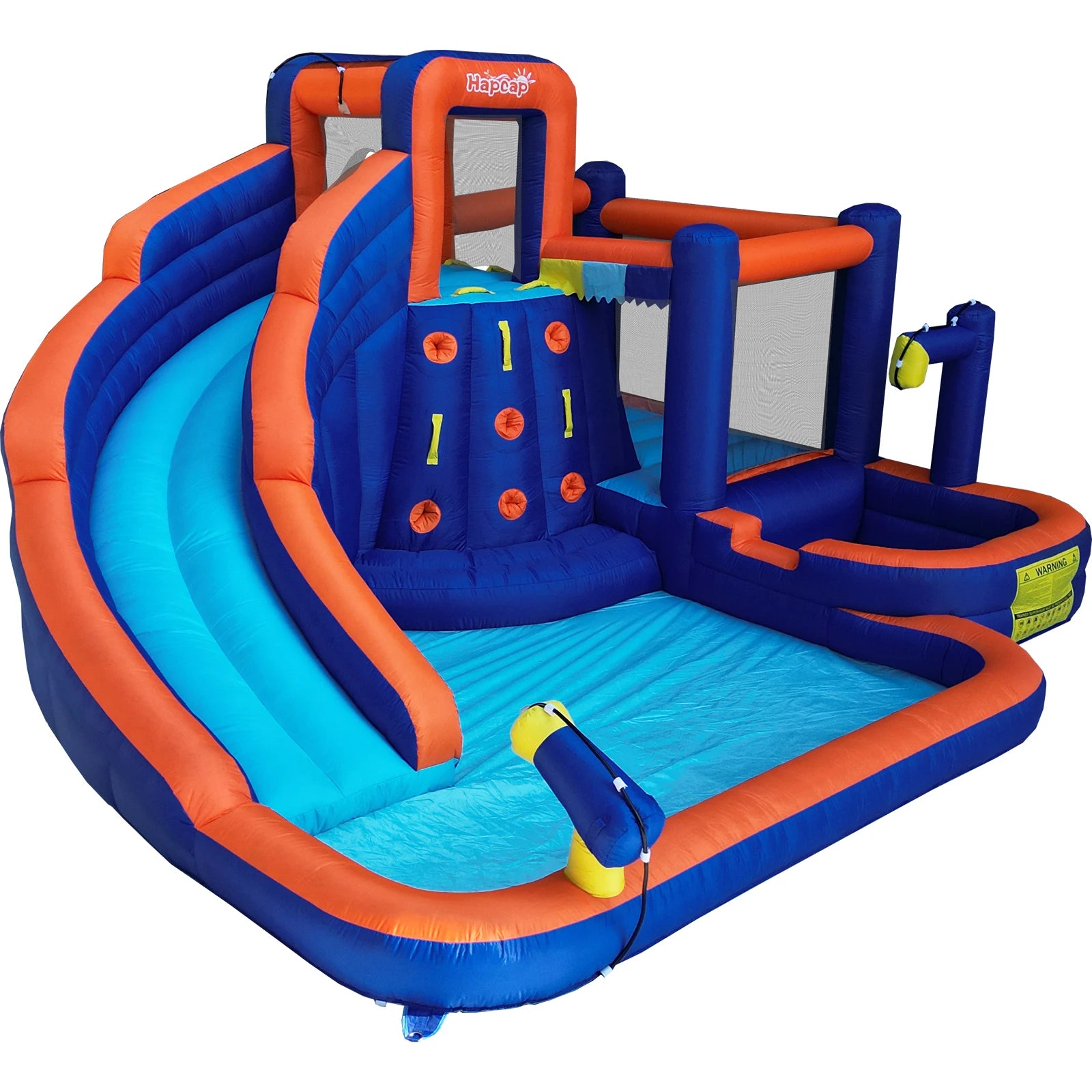 Hapcap Mega Bounce & Slide Castle with Climbing Walls
