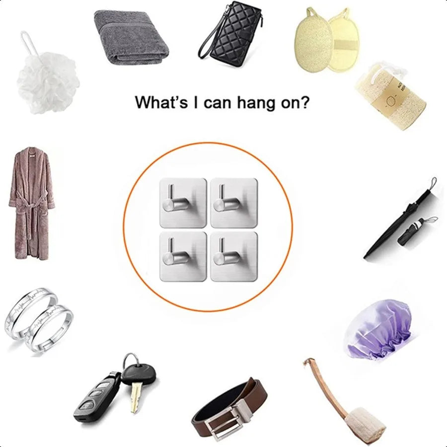 AquaHold: Waterproof Heavy Duty Adhesive Wall Hooks