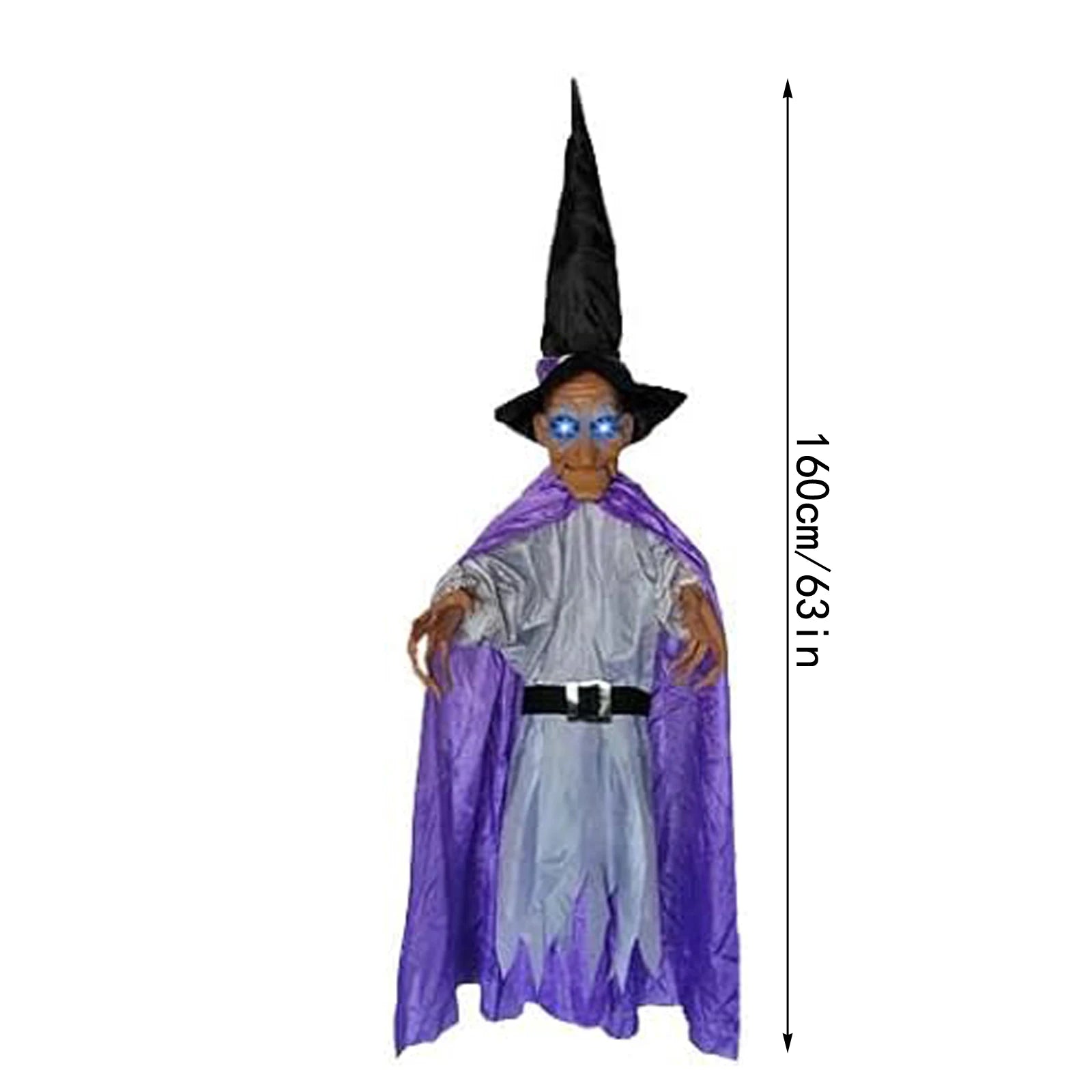 7 Styles Hot Halloween Electronic Witch Decor, Life-size Hanging Witch Halloween Decor, Scary Flying Electronic Witch For Decor