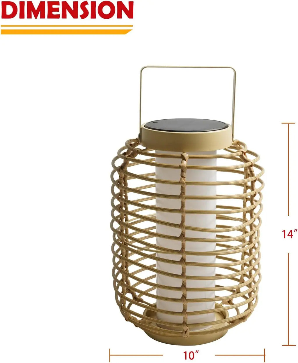 Boho Solar Wicker Floor Lamps, Set of 2, Outdoor LED