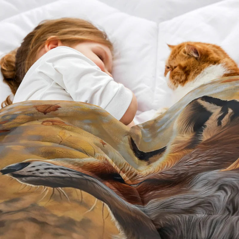 Fox & Maple CozySoft Flannel Blanket – All-Season Comfort