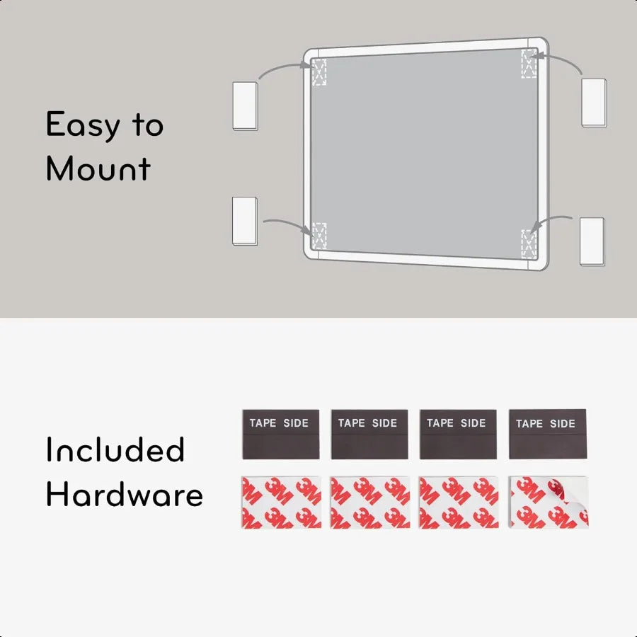 Magnetic Dry Erase Board 8.5x11 with Marker & Magnet