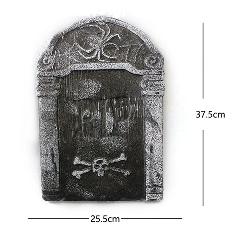 Haunted Tombstone Foam Skeleton Graveyard Prop Decor