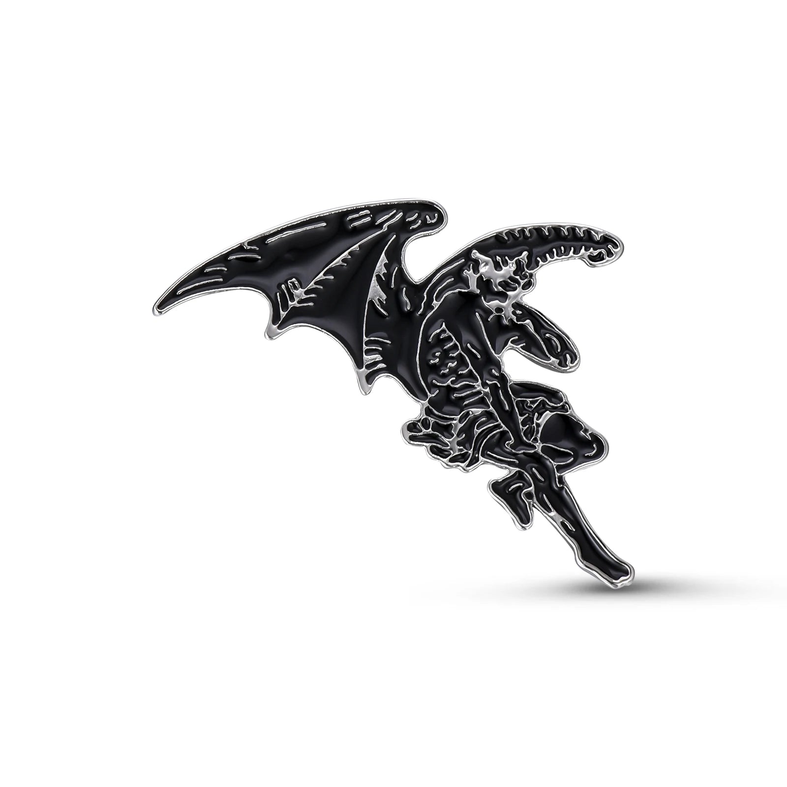Gothic Baphomet Enamel Pin Set - Halloween Brooches