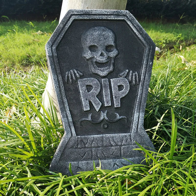 Haunted Tombstone Foam Skeleton Graveyard Prop Decor