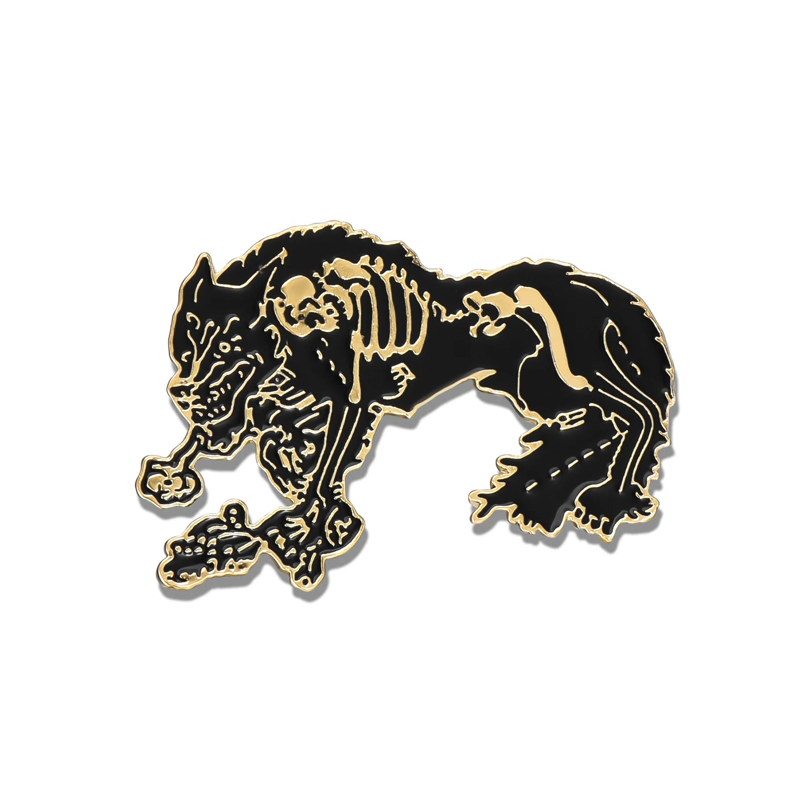 Gothic Baphomet Enamel Pin Set - Halloween Brooches