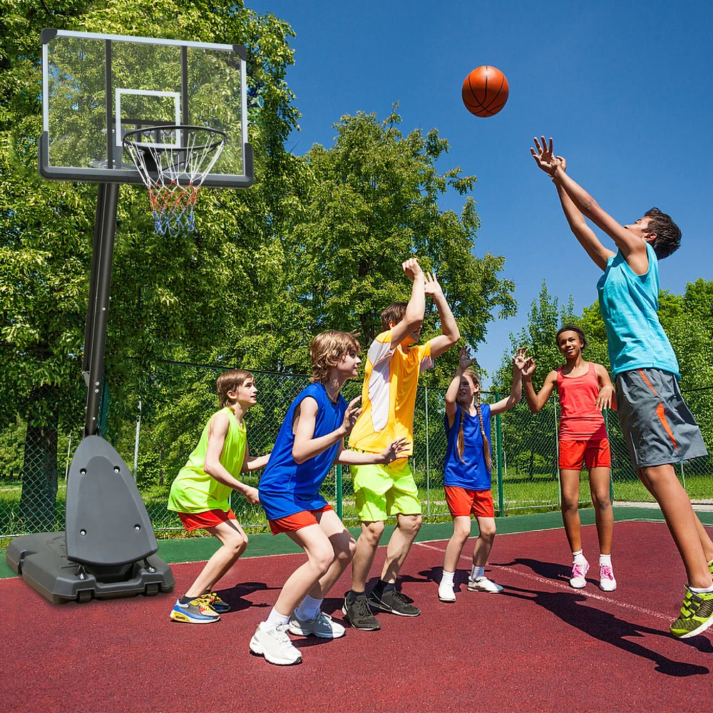 FlexHoop: All-Weather Adjustable Basketball Setup