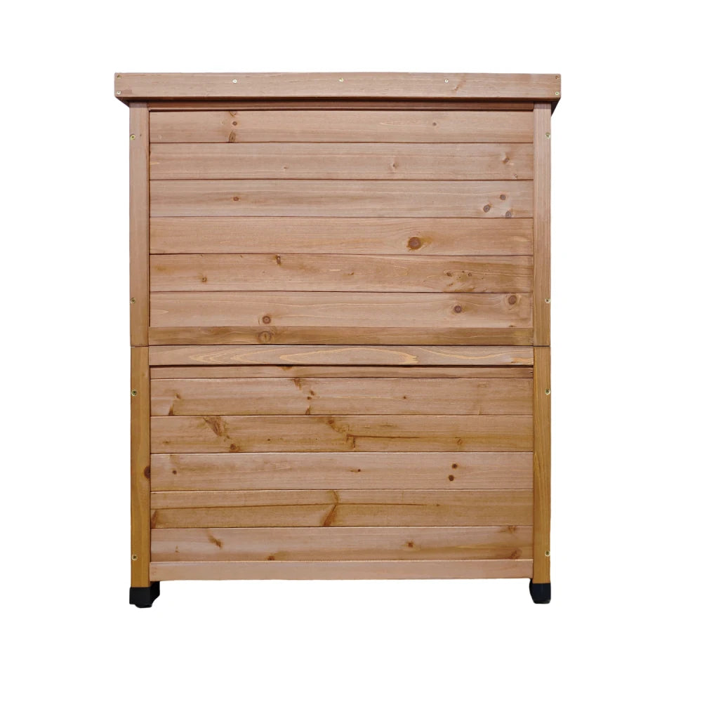 GardenCraft Grey: Outdoor Potting Bench & Storage