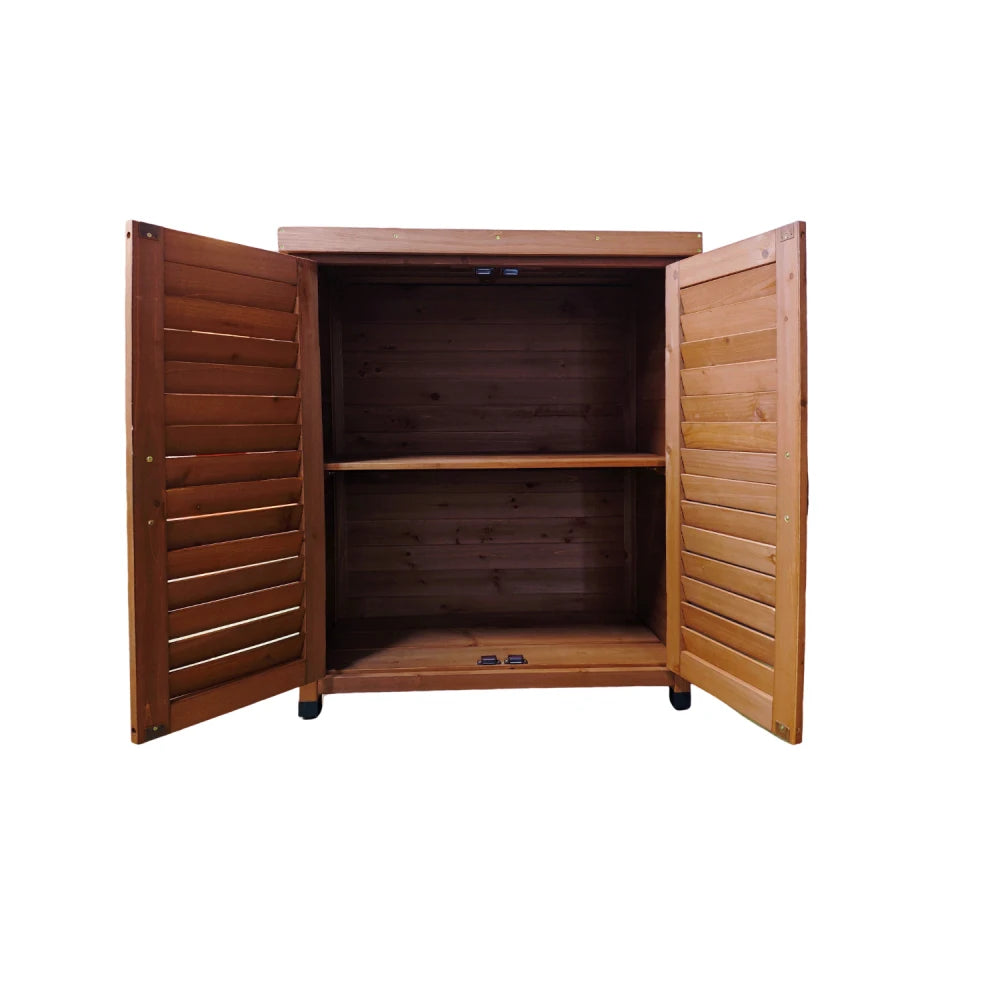 GardenCraft Grey: Outdoor Potting Bench & Storage