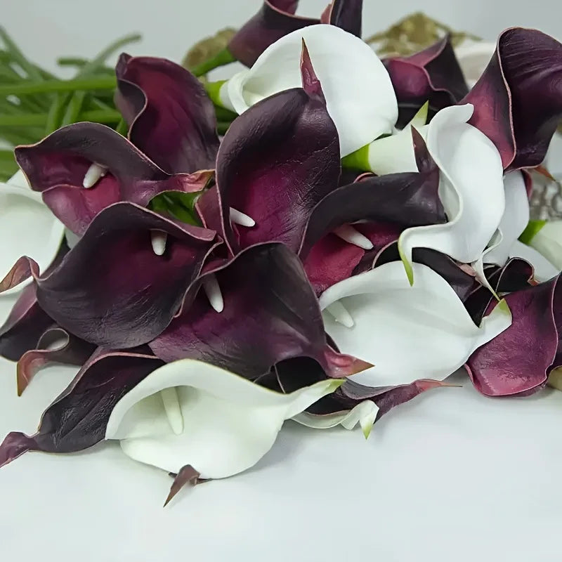 Luxe Calla Lily Faux Flowers Set - 5PCS