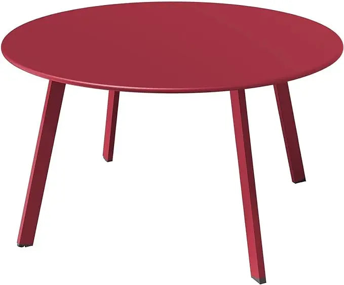 UrbanSteel 27.5 Round Patio Coffee Table – Weatherproof