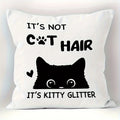 Spooky Black Cat Halloween Throw Pillow Cover