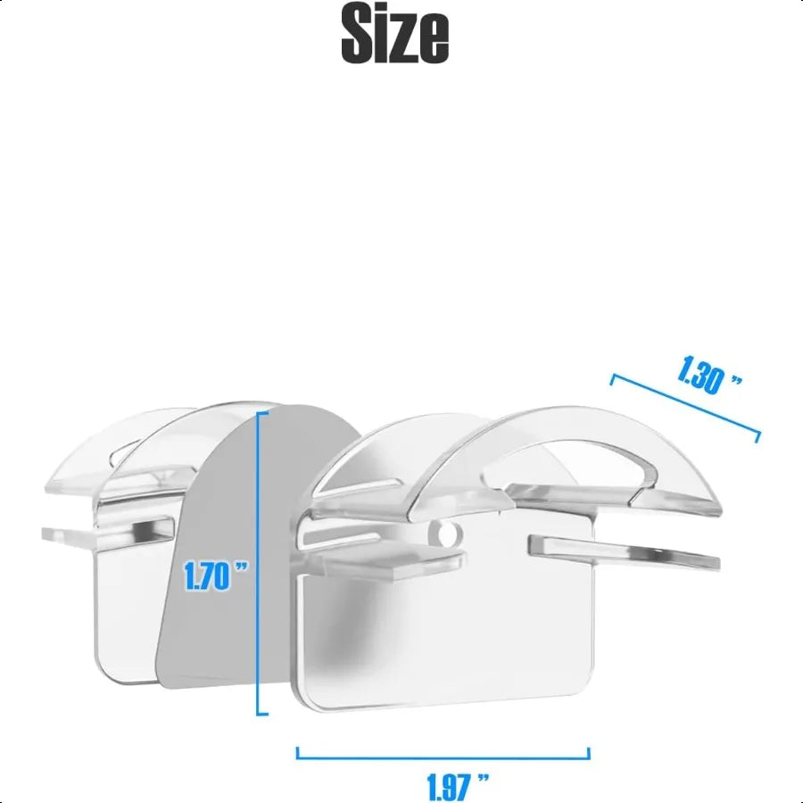 DualStyle Clear Hat Hanger: Wall Display & Organizer