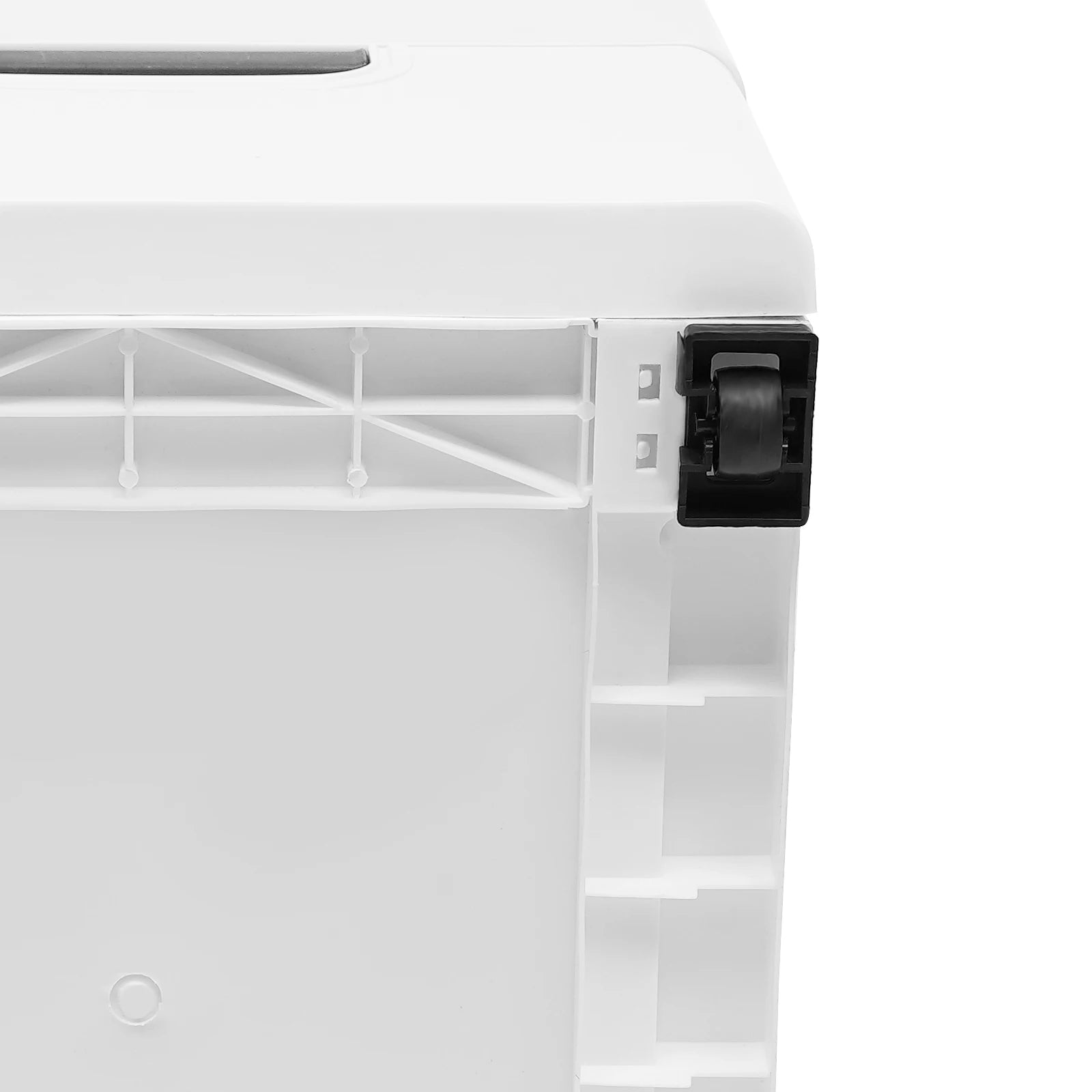 Rollable 5-Drawer Plastic Dresser Storage Tower Unit