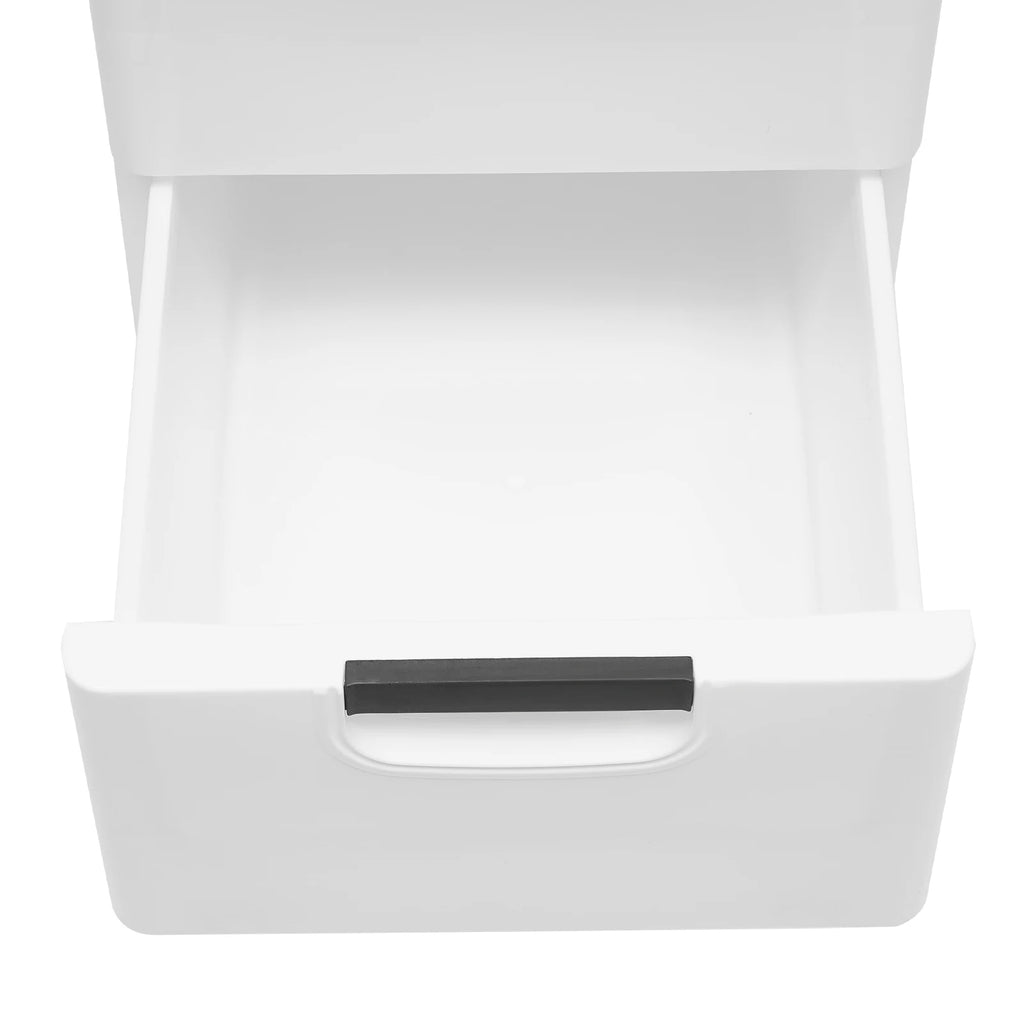Rollable 5-Drawer Plastic Dresser Storage Tower Unit