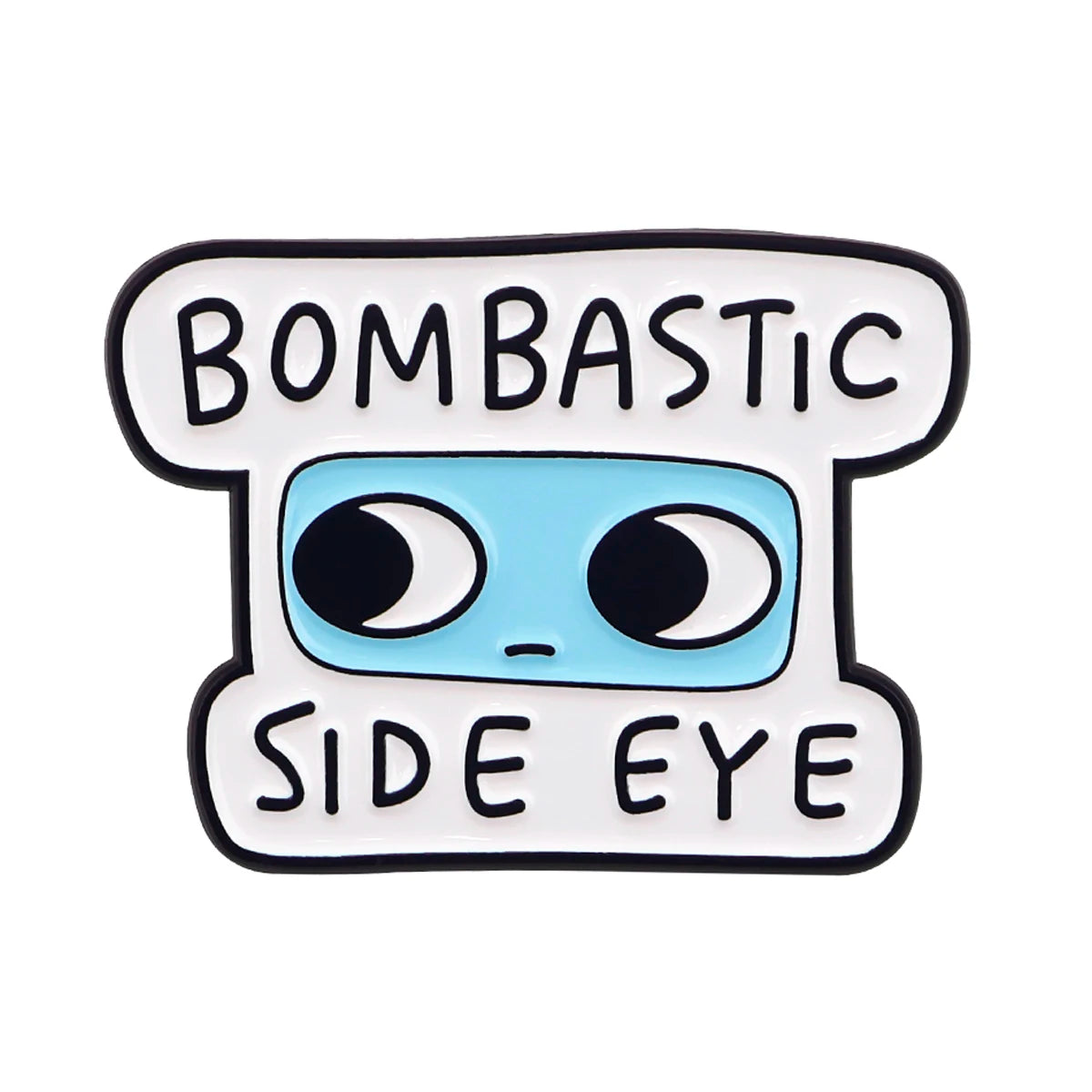 Punny Skeleton Pronoun Pin – Punk Pin Badge Brooch