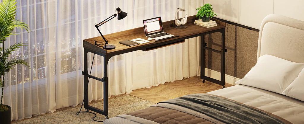 Queen Overbed Adjustable Desk – Mobile Laptop Table