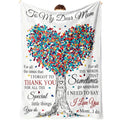 [Soft Flannel Mom Blanket] Super Soft Flannel Throw Blanket - Gifts for Mom from Daughter Son - Mom Birthday Gifts
