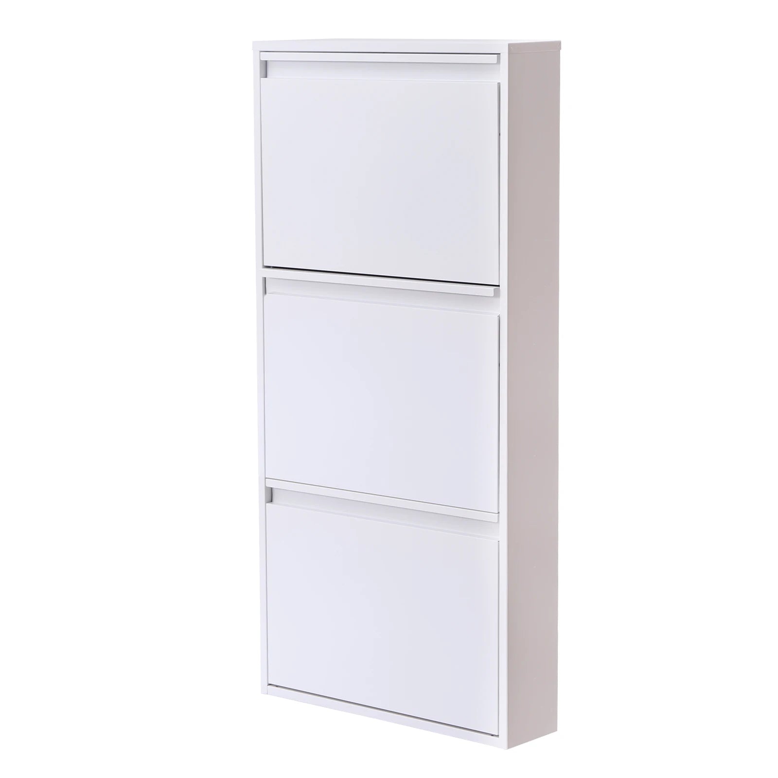 TriFlip Quiet-Close Shoe Cabinet – Wall/Floor Metal Rack