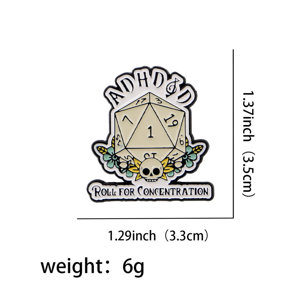 Focus Fun: Quirky ADHD Awareness Enamel Pin Badge