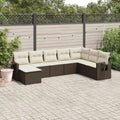 RattanNest: Modular Brown Garden Sofa Set
