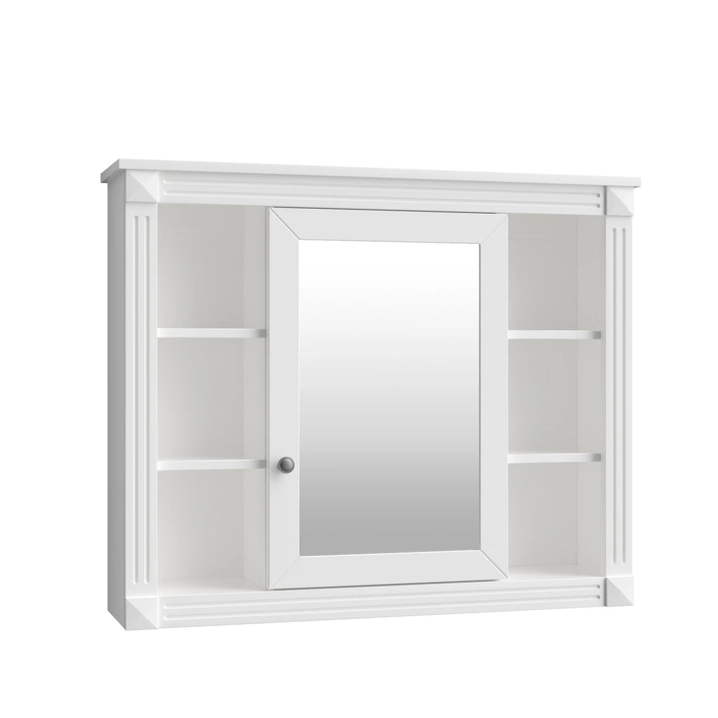 MirrorSpace: Sleek Wall Cabinet with Shelving