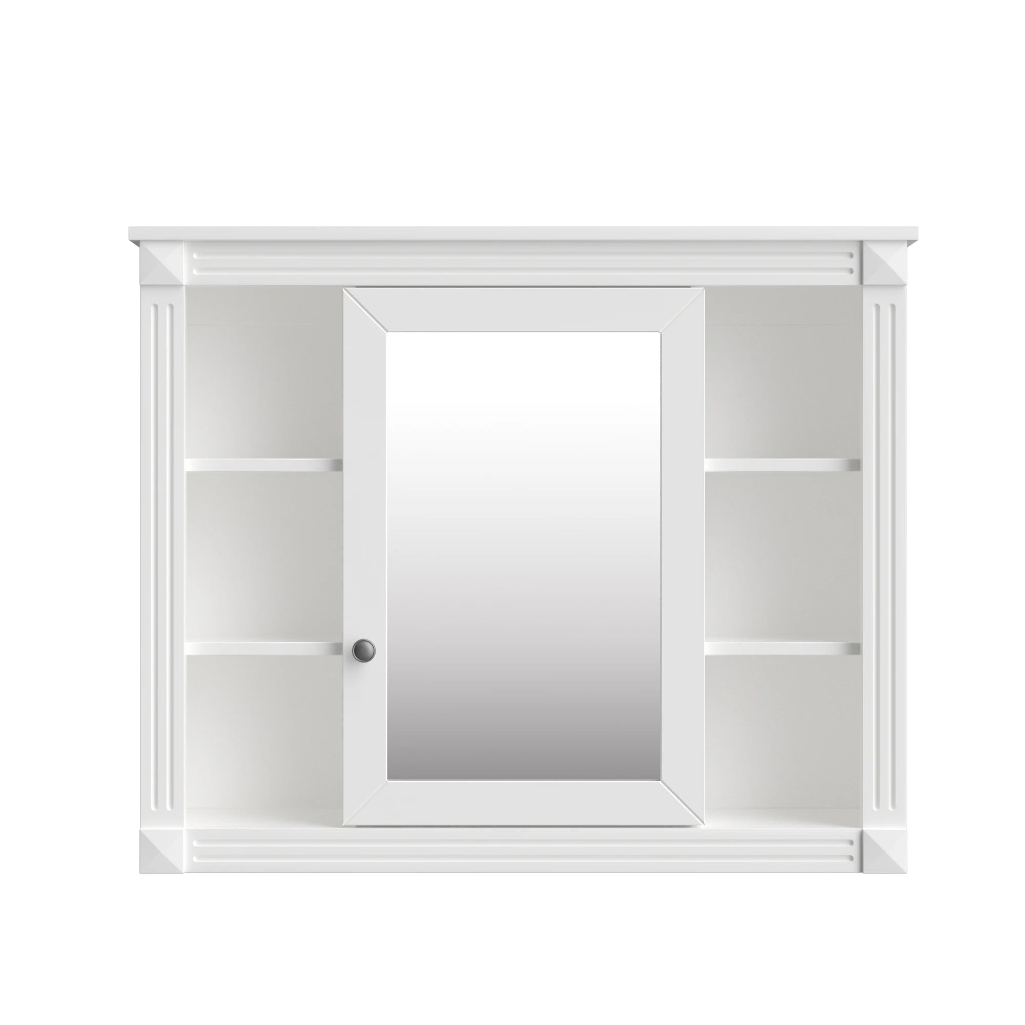MirrorSpace: Sleek Wall Cabinet with Shelving