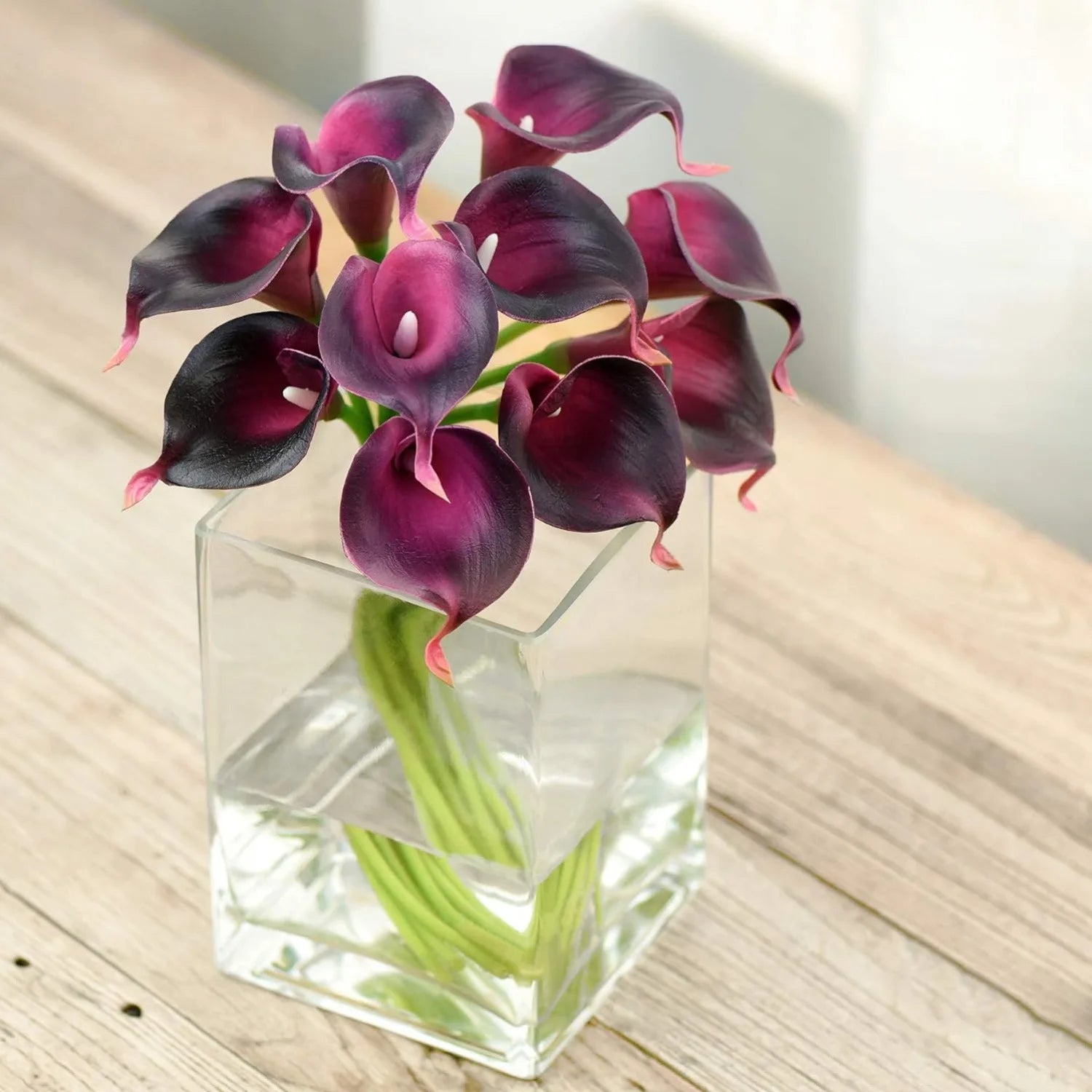Luxe Calla Lily Faux Flowers Set - 5PCS