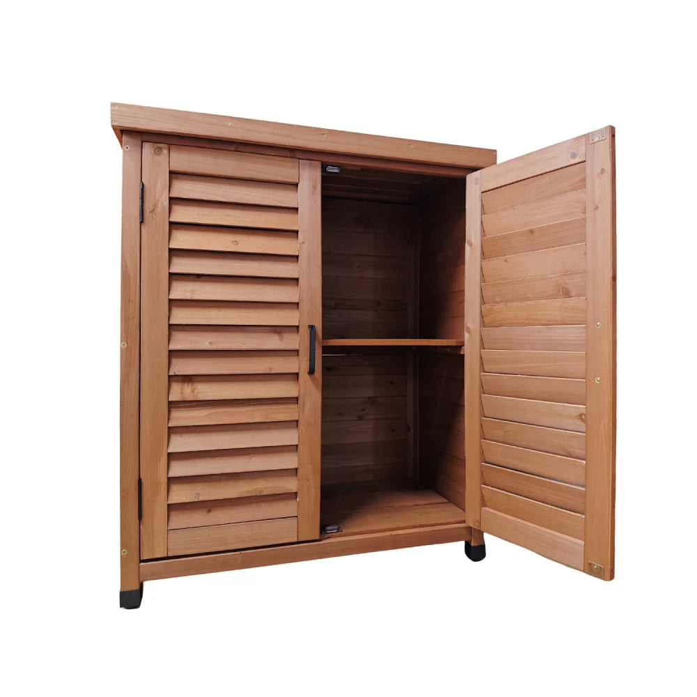 GardenCraft Grey: Outdoor Potting Bench & Storage