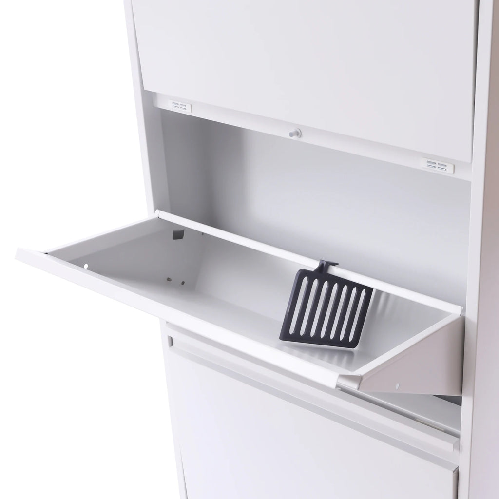 TriFlip Quiet-Close Shoe Cabinet – Wall/Floor Metal Rack