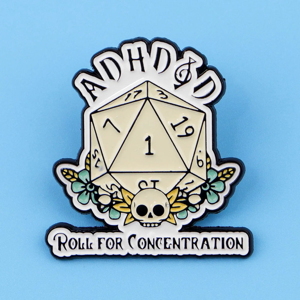 Focus Fun: Quirky ADHD Awareness Enamel Pin Badge