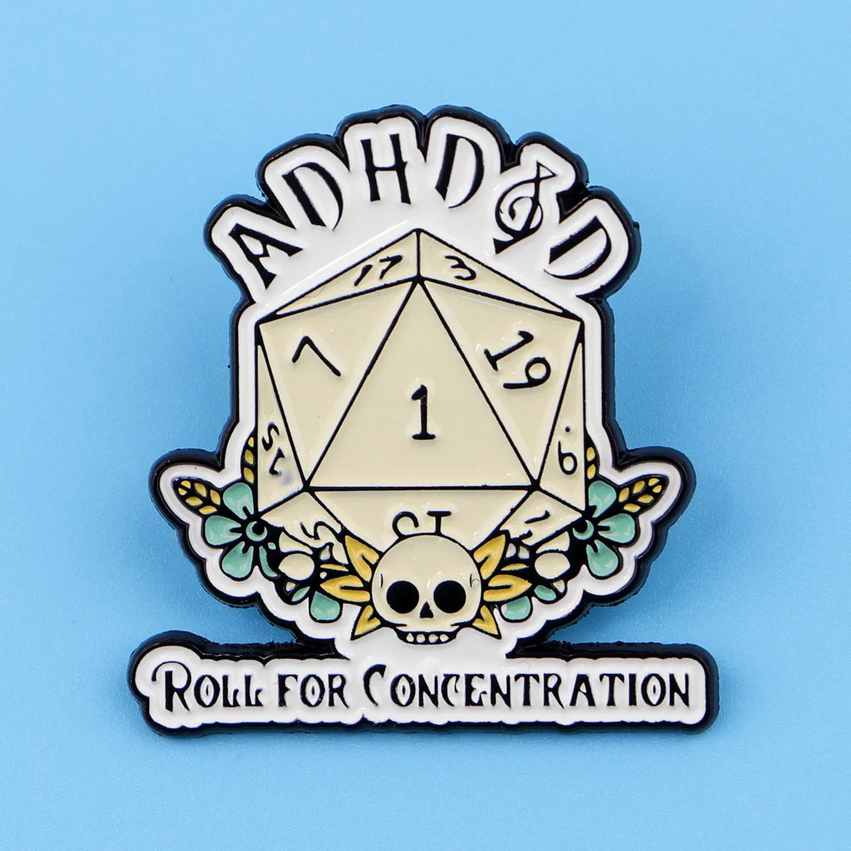 Focus Fun: Quirky ADHD Awareness Enamel Pin Badge