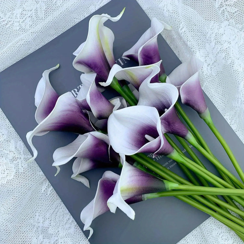Luxe Calla Lily Faux Flowers Set - 5PCS