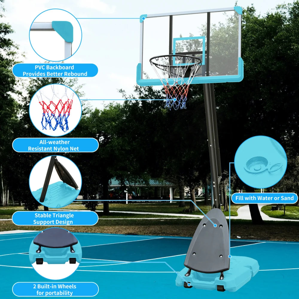 FlexHoop: All-Weather Adjustable Basketball Setup
