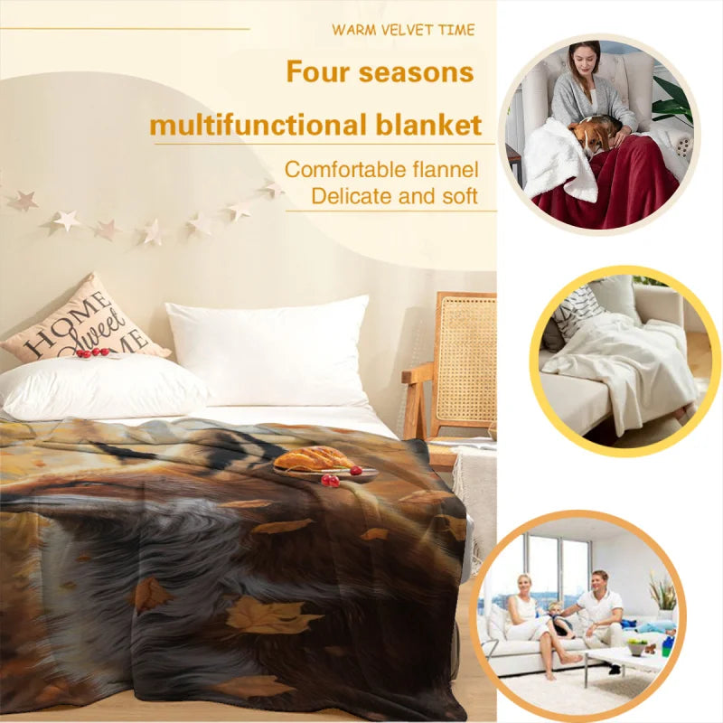 Fox & Maple CozySoft Flannel Blanket – All-Season Comfort