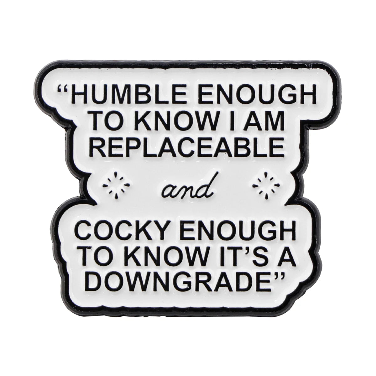 SkeleQuip: Witty Phrase Enamel Pins & Brooches