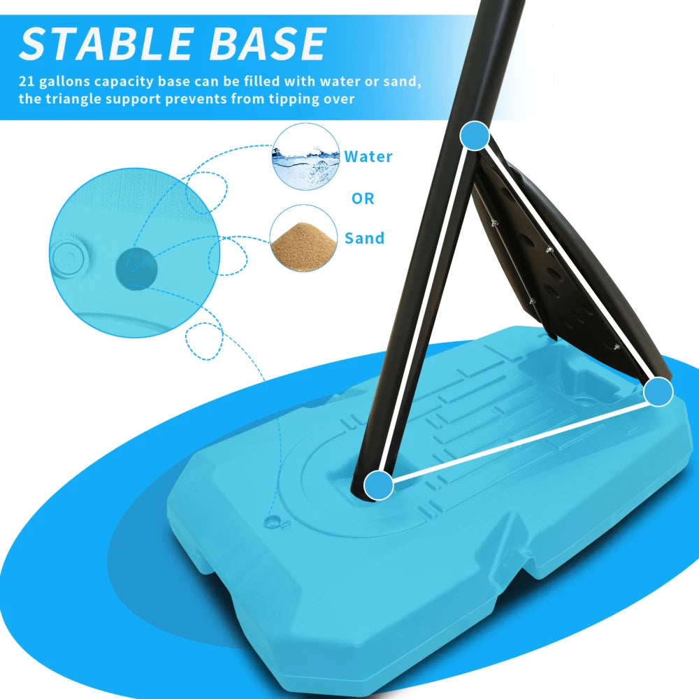 FlexHoop: All-Weather Adjustable Basketball Setup