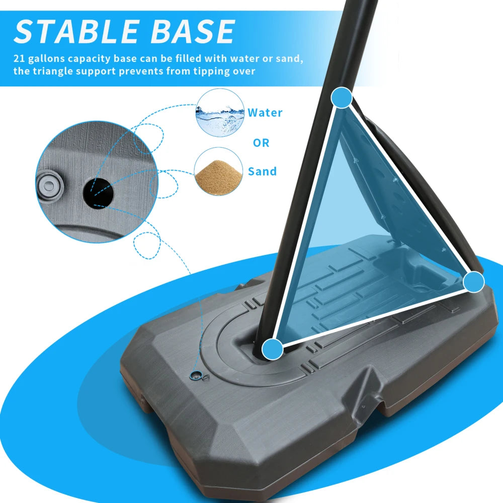 FlexHoop: All-Weather Adjustable Basketball Setup