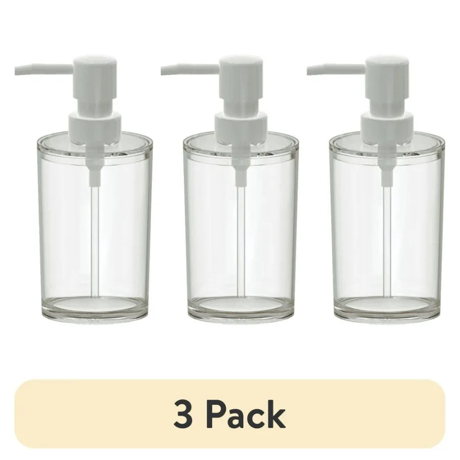 TrioClear 12oz Soap Pump Dispenser Set – 3 Pack