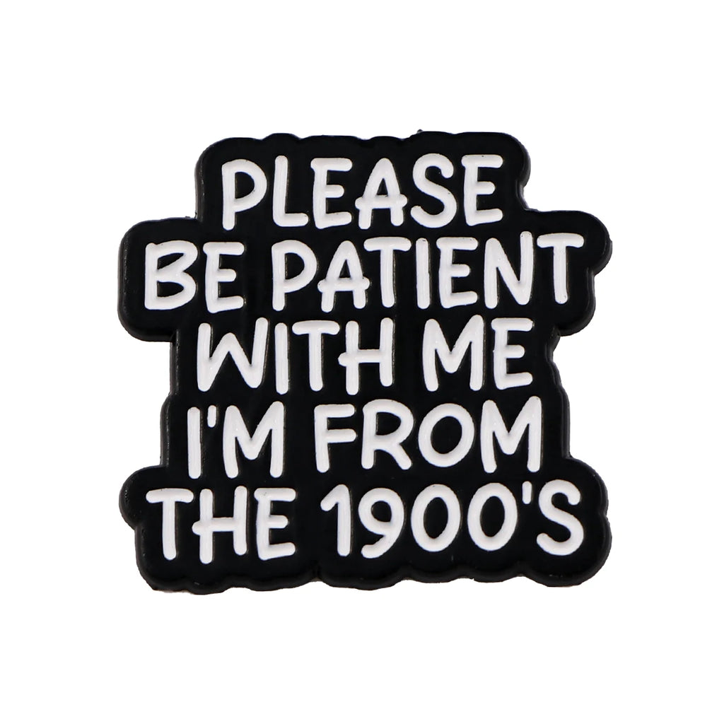 PhrasePins: Cartoon Quote Enamel Brooches & Backpack Badges