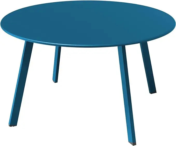 UrbanSteel 27.5 Round Patio Coffee Table – Weatherproof
