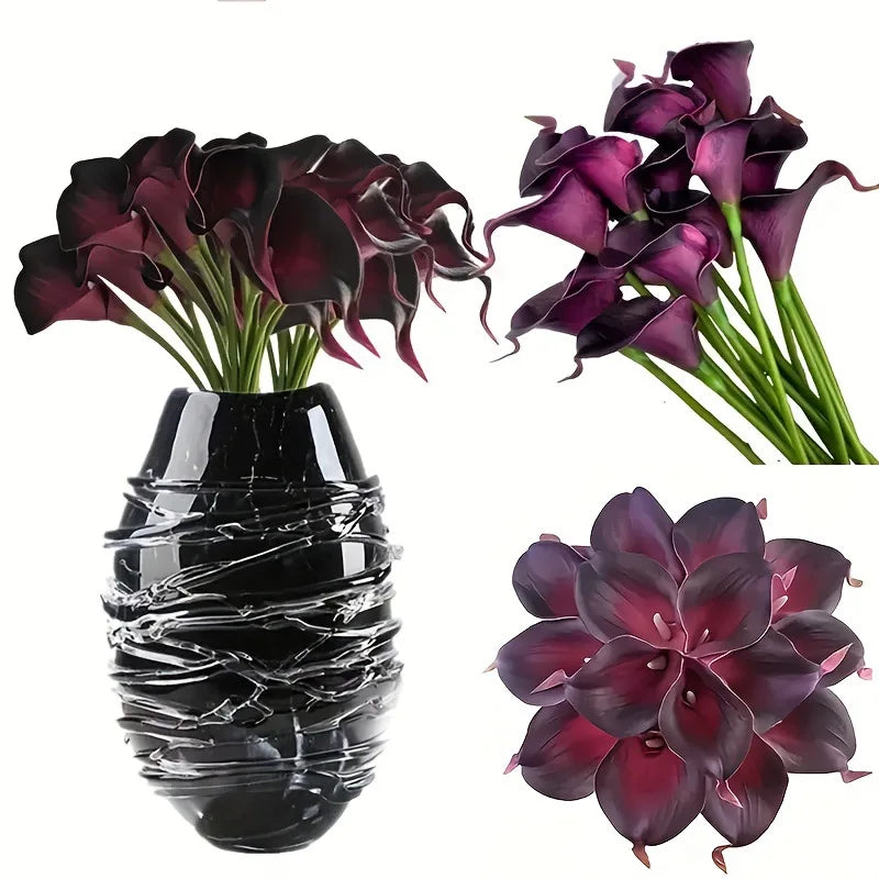 Luxe Calla Lily Faux Flowers Set - 5PCS