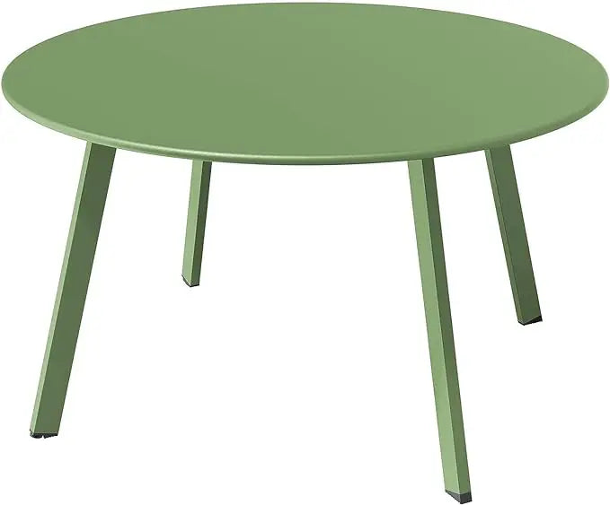 UrbanSteel 27.5 Round Patio Coffee Table – Weatherproof