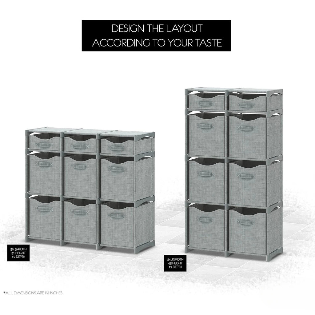 CubeNest ClosetMax: Complete Organizer Bin Set