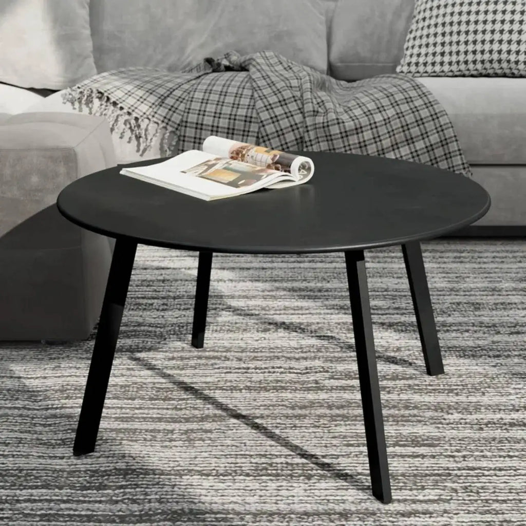 UrbanSteel 27.5 Round Patio Coffee Table – Weatherproof