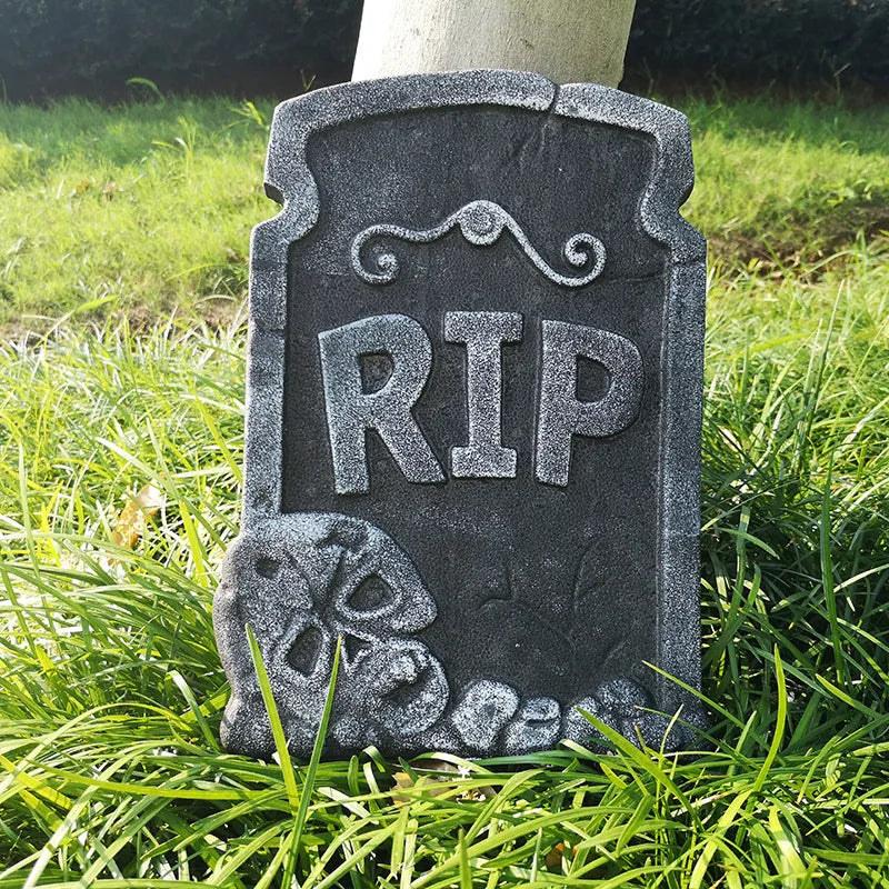 Haunted Tombstone Foam Skeleton Graveyard Prop Decor