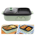SizzleBlend: Electric Hot Pot & Grill Duo